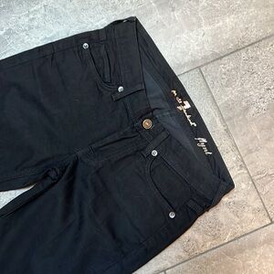 7 for All Mankind Black Flynt Jeans